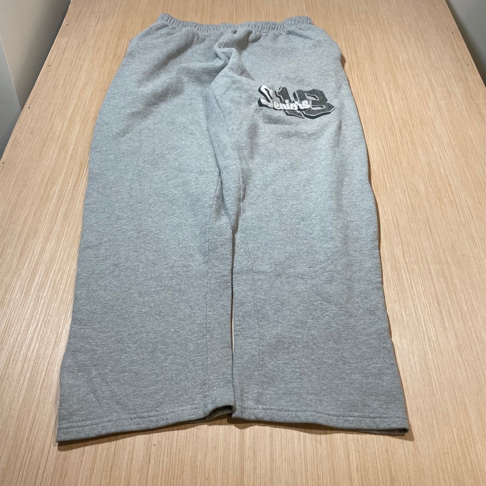 Gildan Sweatpants Mens 2XL Gray Seniors 18 Graphic DryBlend Straight Leg